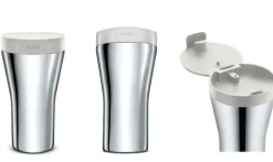 Alessi matkamuki Caffa 40 cl valkoinen kansi