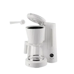 Alessi Plisse kahvinkeitin 10 kuppia/1,5 L valkoinen