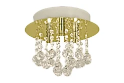 Aneta Lighting kattoplafondi Madelene ø 26 cm messinki
