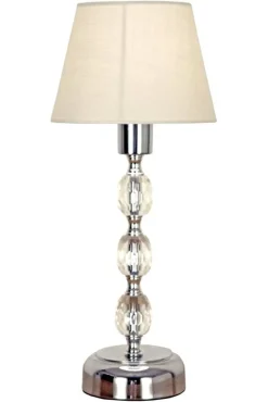Aneta Lighting Pöytävalaisin Johanna 34 kirkas-kromi-valk