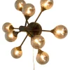 Aneta Lighting seinä/kattovalaisin Cosmos musta