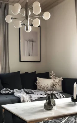 Aneta Lighting Fidelio 12-os. kattovalaisin kromi