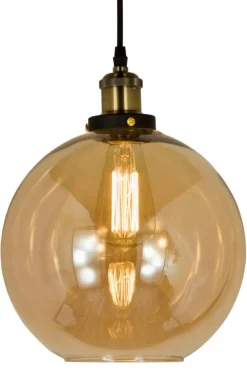 Aneta Lighting kattovalaisin Beatrice antiikki/meripihka