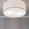 Aneta Lighting plafondi Bendir ø 38 valkoinen rypytetty