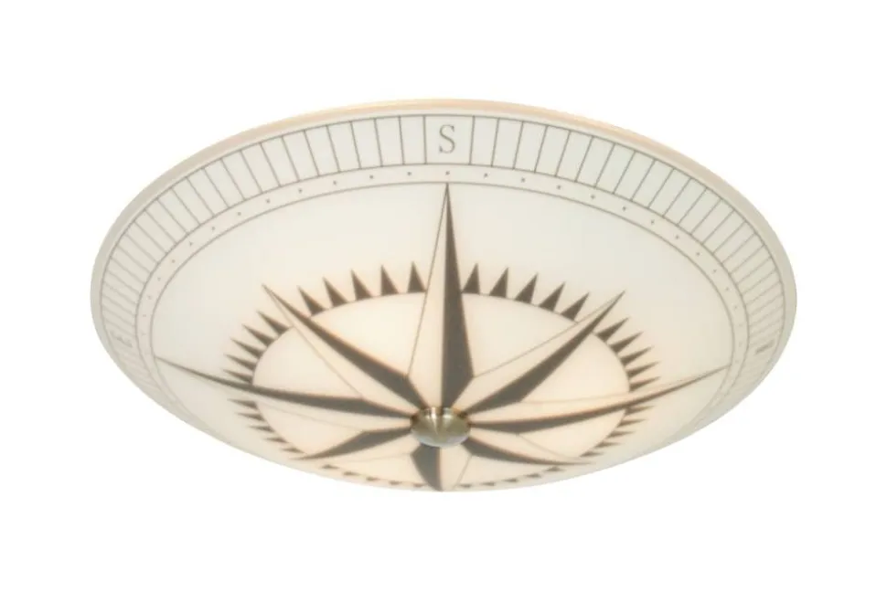 Aneta Lighting plafondi Kompass 42 cm valkoinen/musta