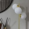 Aneta Lighting pöytävalaisin Molekyl 3-os. mattamessinki