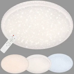 Briloner LED-plafondi CCT tähtikuviokupu ja kristallikoriste
