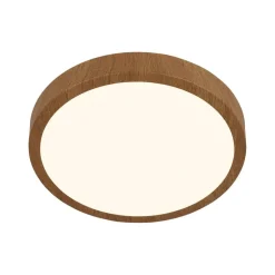 Briloner Runa LED-plafondi Ø 38 cm puu