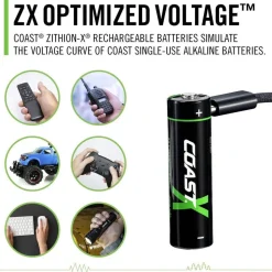 Coast paristo AA USB-C 1.5V 4 kpl sis. latauskaapelin