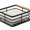 Create Home lautasliinateline metalli/puu musta
