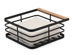 Create Home lautasliinateline metalli/puu musta