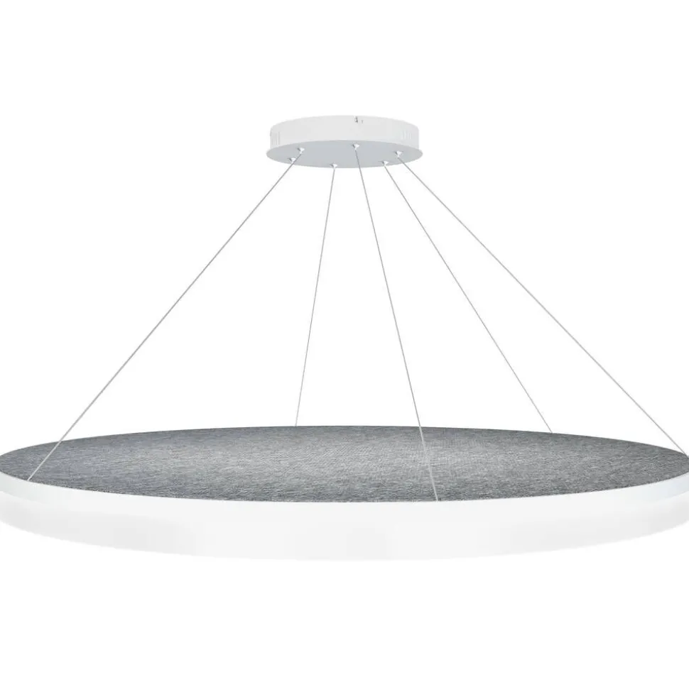Design by Grönlund Acoustic Circulo 120 kattovalaisin vaaleanharmaa 4000K