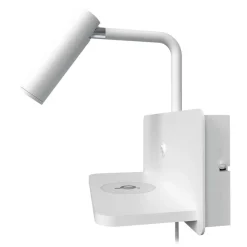 Design by Grönlund Davos USB seinävalaisin valkoinen