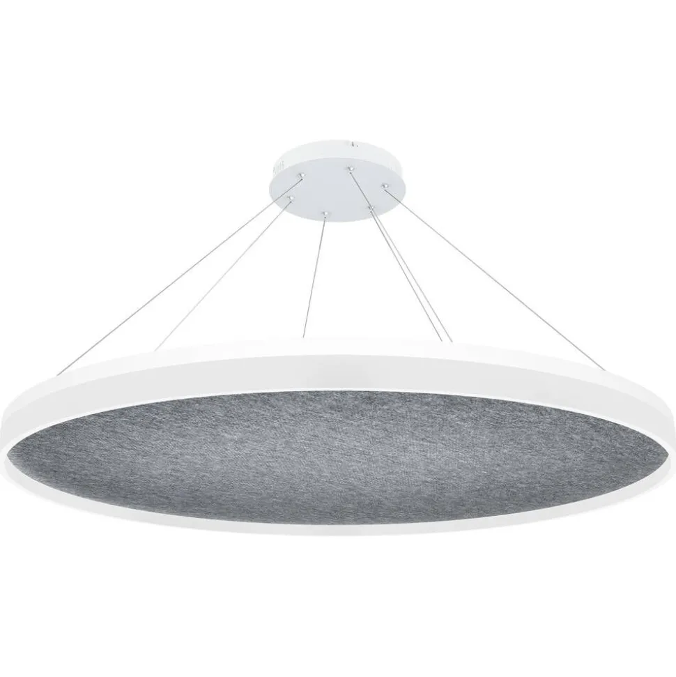 Design by Grönlund Acoustic Circulo 80 kattovalaisin vaaleanharmaa 3000K