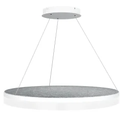 Design by Grönlund Acoustic Circulo 80 kattovalaisin vaaleanharmaa 3000K