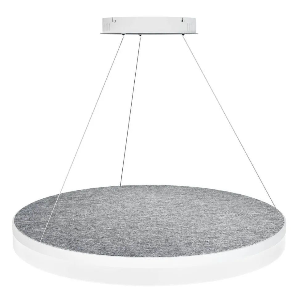 Design by Grönlund Acoustic Circulo 80 kattovalaisin vaaleanharmaa 3000K