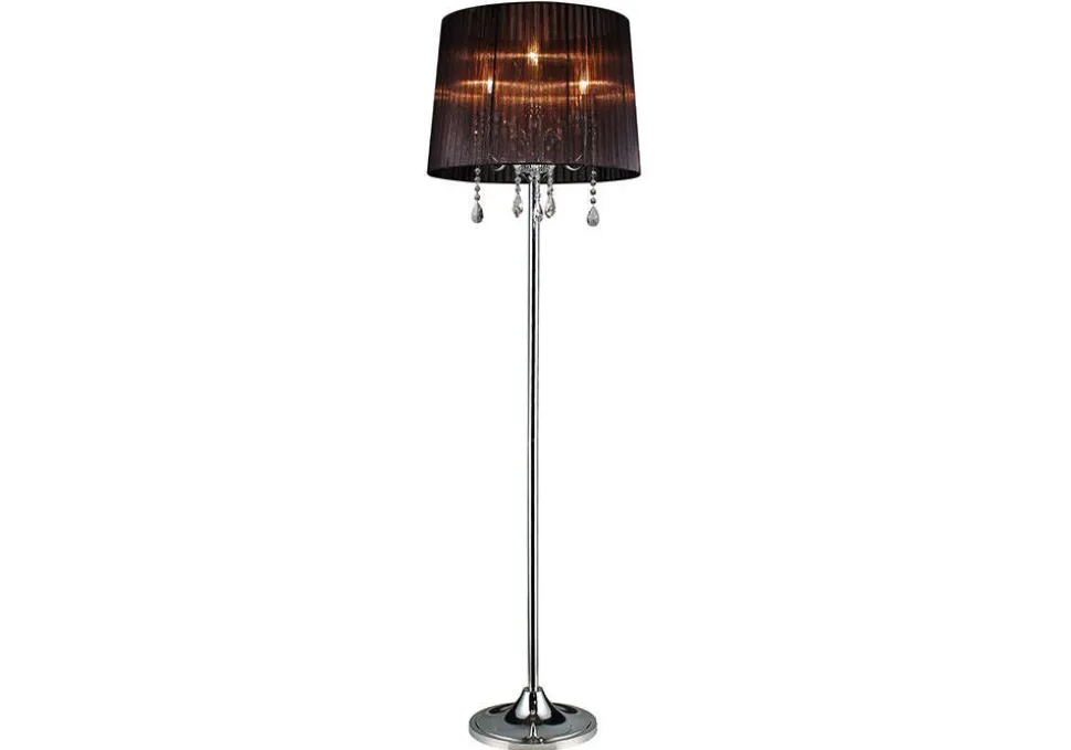 Design by Grönlund Crystal lattiavalaisin musta/kromi