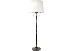 Design by Grönlund Crystal lattiavalaisin valkoinen/mustakromi