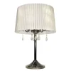 Design by Grönlund Crystal pöytävalaisin valkoinen/mustakromi