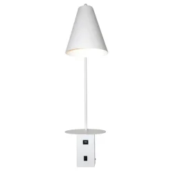 Design by Grönlund Vigo USB seinävalaisin valkoinen