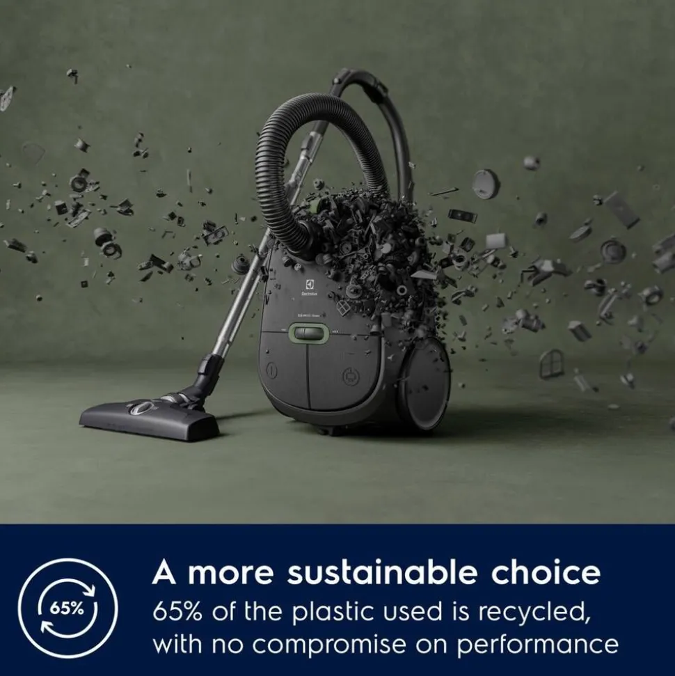 Electrolux pölynimuri Clean 600 Green Bagged EB61C2GRN harmaa
