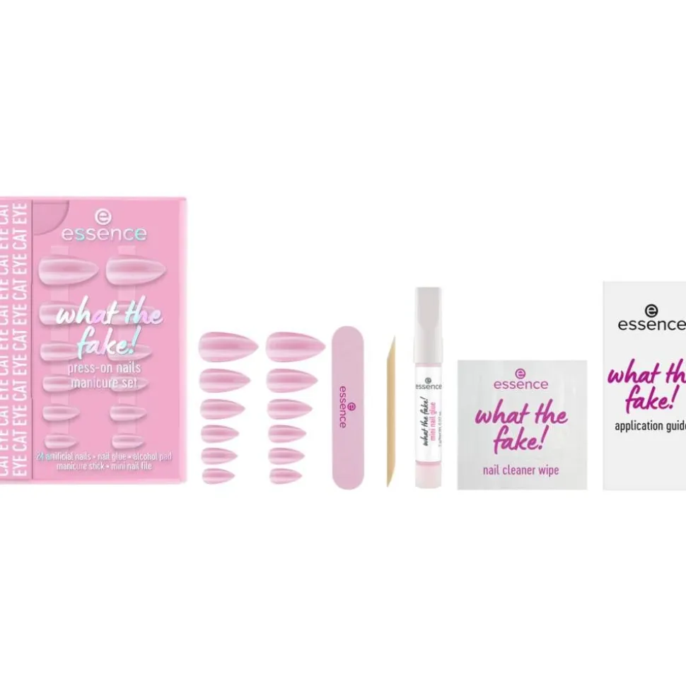 Essence tekokynnet What The Fake! Press-On nails manicure set