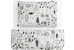 Familon Kaverit Organic lasten pl+tl setti valk/kaakao 120x160/40x60
