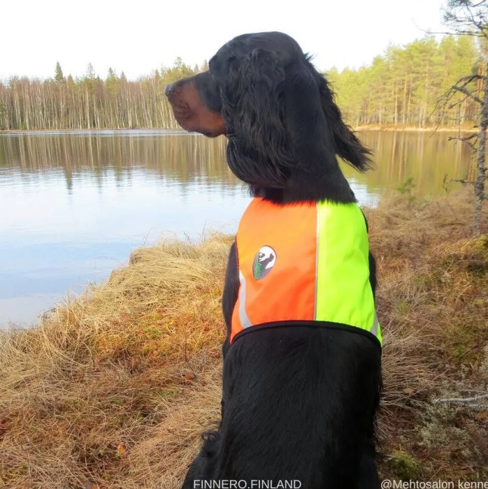 Finnero Ukko Signal Vest Metsästysliivi punainen/keltainen XS