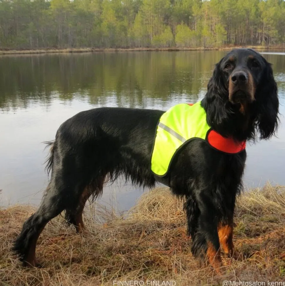 Finnero Ukko Signal Vest Metsästysliivi punainen/keltainen XS