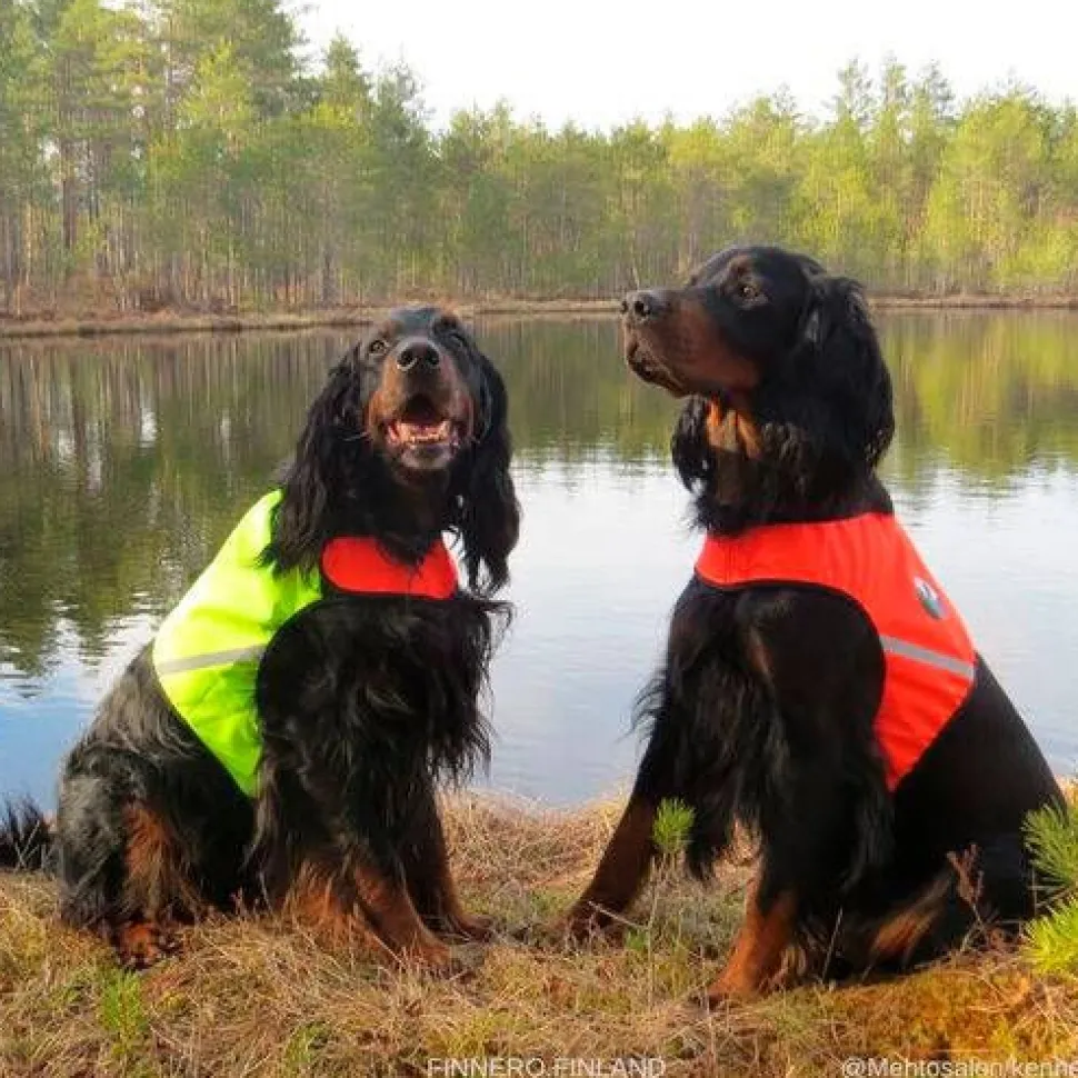 Finnero Ukko Signal Vest Metsästysliivi punainen/keltainen XS