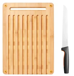 Fiskars Functional Form leipälauta -ja veitsi setti