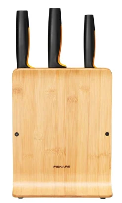 Fiskars Functional Form veitsitukki bambu (sis. 3 veistä)