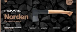 Fiskars Norden rakentajan kirves N10 ja teroitin, setti
