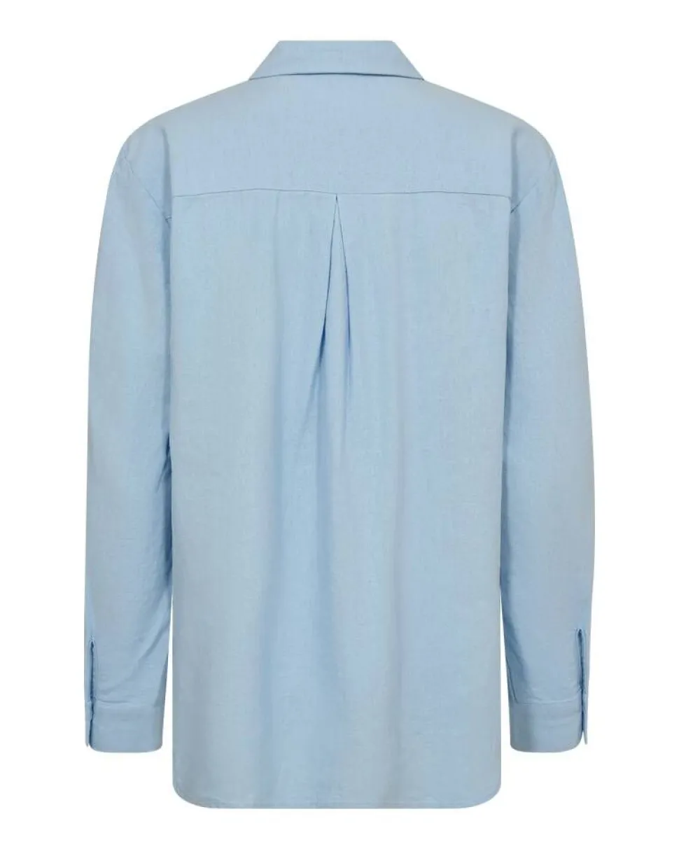 Freequent pusero FqLava-Sh-Simple Chambray Blue