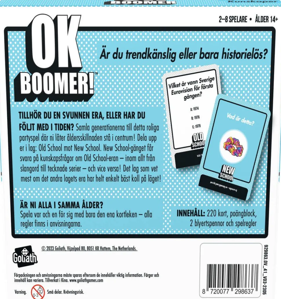 Goliath peli Ok Boomer Svenska