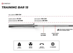 Gymstick levytanko 15 kg