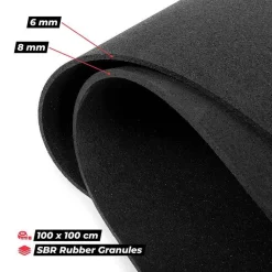Gymstick palamatto Pro Rubber 100 x 100 x 0,8 cm