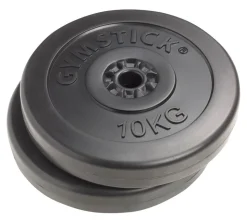 Gymstick vinyylilevypainot 2 x 10 kg