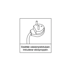 Heat kattospotti Gold Tube 2-osainen tanko kulta-musta