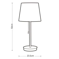 Heat pöytävalaisin Rose 50 cm ruusukulta-valkoinen