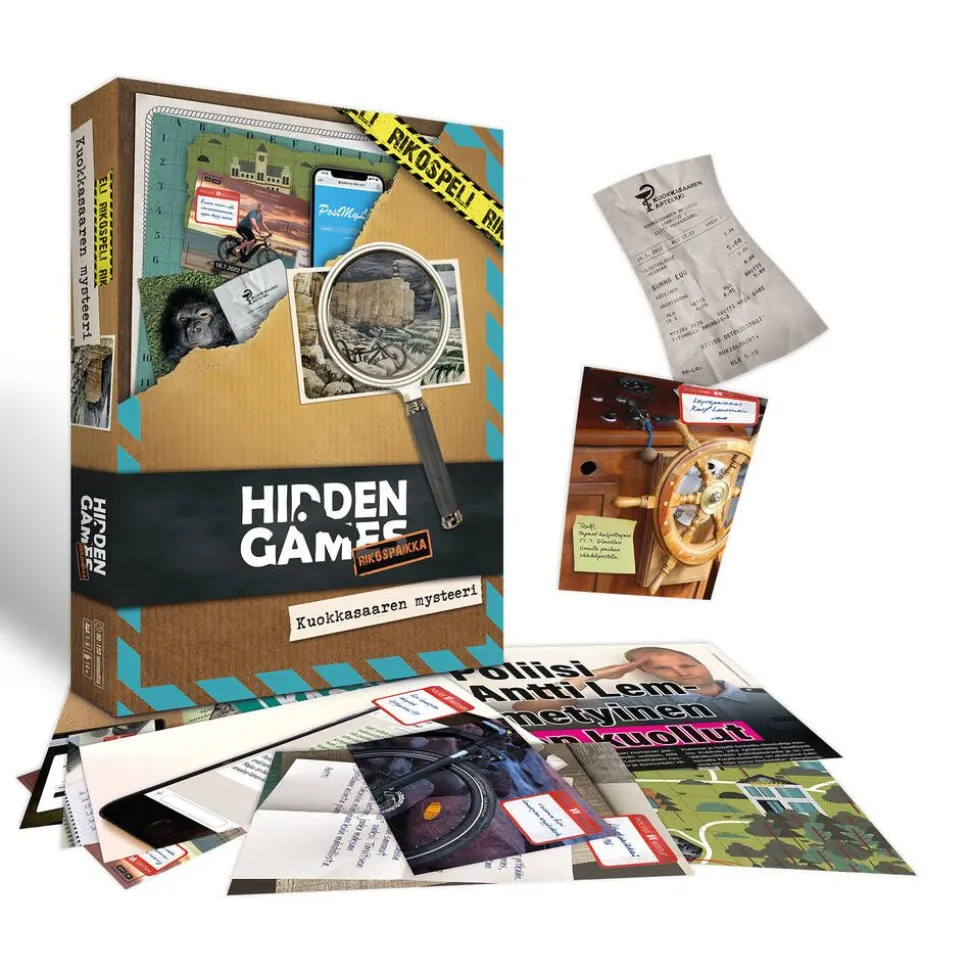 Hidden Games peli Rikospaikka Kuokkasaaren Mysteeri