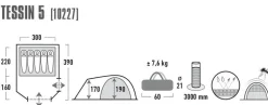 High Peak teltta Tessin 5.0