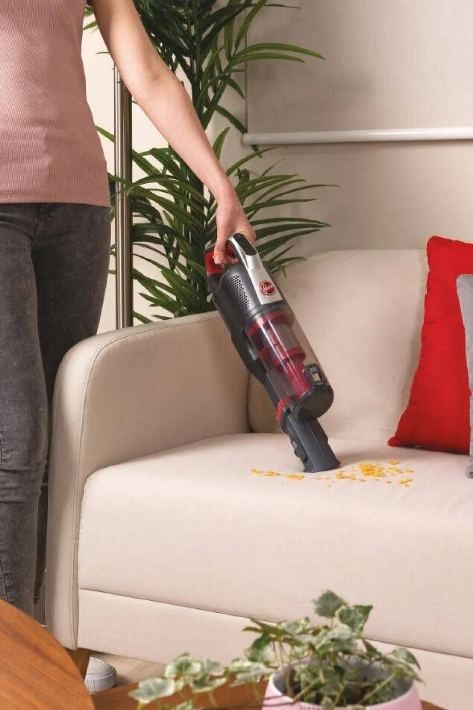 Hoover varsi-imuri Home HF522STH punainen