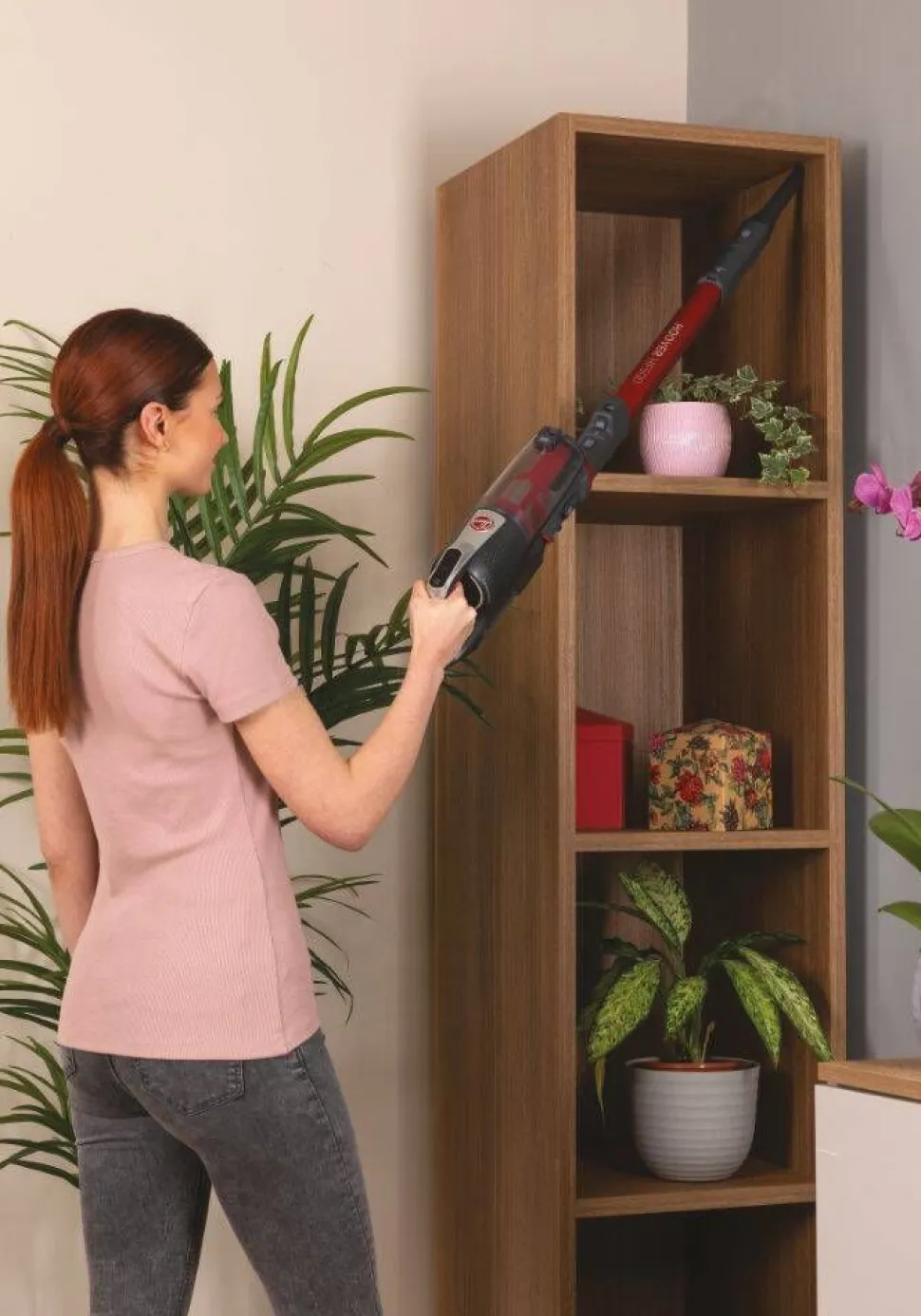 Hoover varsi-imuri Home HF522STH punainen