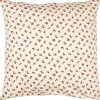 IB Laursen tyynynpäällinen Antonia beige kukat ruskea/punain