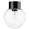 Ifö Electric Classic Glob Ø150mm, musta, suora posliinikanta