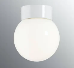 Ifö Electric Classic Glob Ø150mm, valkoinen, suora posliinikanta
