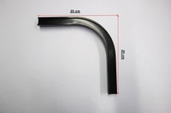 Ihanin D-verhokiskon kulma musta 20 x 20 cm