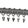 Ihanin verhorenkaat nipistimellä 25/32 mm antrasiitti