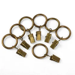 Ihanin verhorenkaat nipistimellä 25/32 mm antiikkimessinki